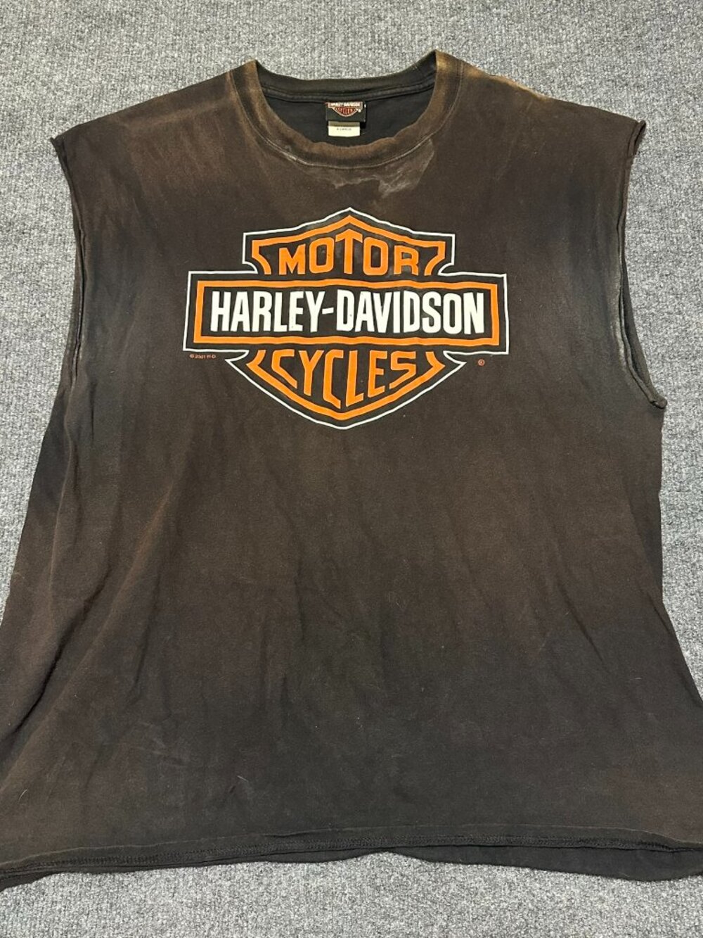 Harley Davidson Sleeveless Shirt XL Palm Beach FL Biker Graphic Tee Eagle
